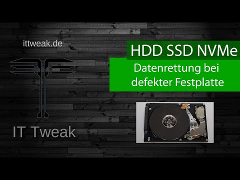 Defekte Festplatte HDD, SSD, NVMe reparieren oder Daten retten