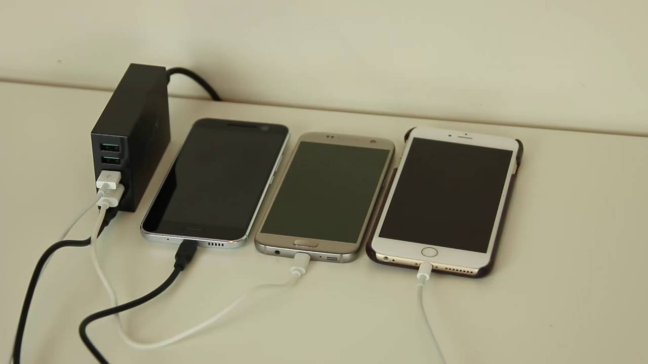 Aukey Multi Port USB Charging Station with USB Type C and Quick Charge 3.0