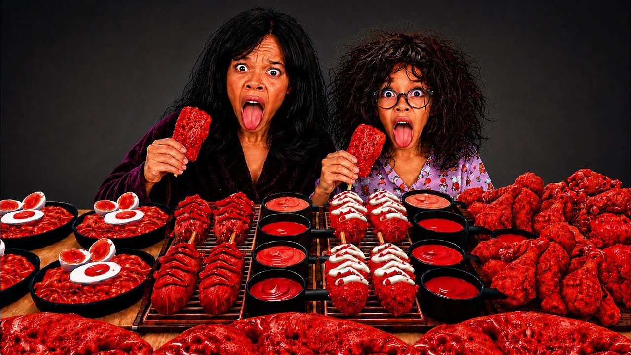 ROBLOX MUKBANG GAME, But RED Foods Only