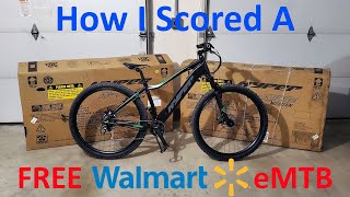 How I Got a FREE Walmart Electric Mountain Bike (Hyper E-Ride 29&quot;) #notStolen #eMTB #projectBanshee