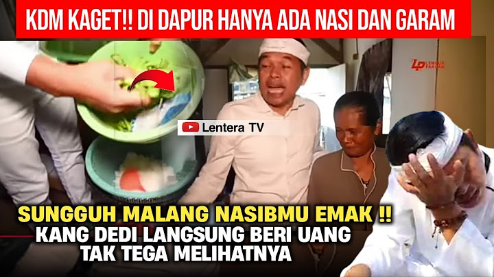 🔴KANG DEDI BANTU EMAK PENGGEMBALA YANG HANYA MAKAN DG GARAM DAN SAMBAL