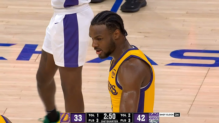 Bronny James scores his first bucket for the Lakers in Summer League 🔥