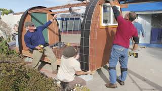 Time Lapse of a Conestoga Hut Being Built