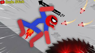 20 Min Best Falls | Stickman Dismounting Funny Moments | Dude Stick