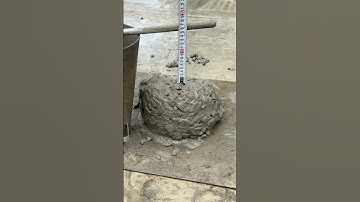 Concrete Testing Slump #youtubeshorts #shorts #construction #concrete #shortvideo #satisfying