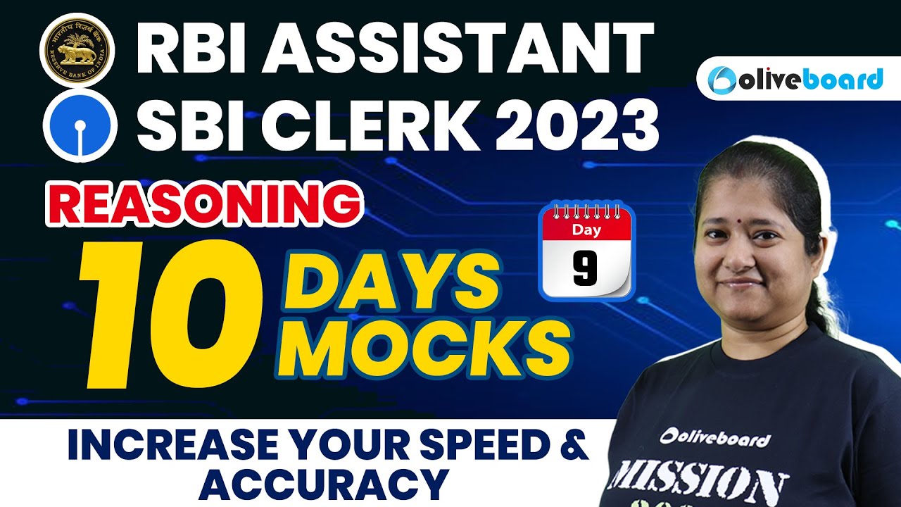 RBI Assistant / SBI Clerk Reasoning 2023 | 10 Days 10 Mocks | Reasoning ...