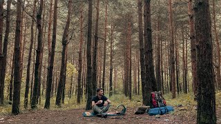 Relaxing Solo Camping In Nature [ Cooking In Nature, Nature Sounds, Asmr ]