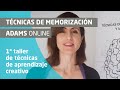 Taller online sobre técnicas de aprendizaje creativo para una memorización extraordinaria