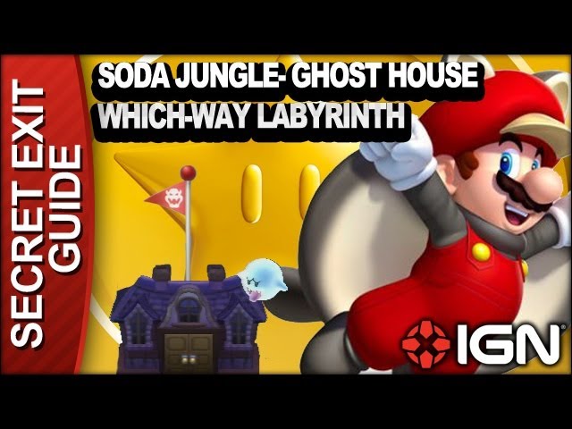 New Super Mario Bros. U Secret Exit Walkthrough - Soda Jungle-Ghost House:  Which-Way Labyrinth - Youtube New Super Mario Bros. U Secret Exit Walkthrough - Soda Jungle-Ghost House:  Which-Way Labyrinth - Youtube