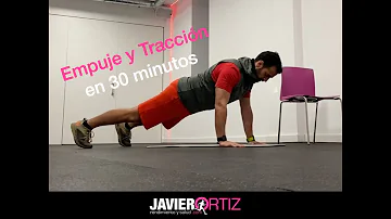 ¿Las flexiones son de empuje o de tracción?