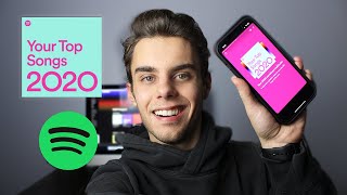 My Spotify Wrapped 2020 and How to Get, Save and Share! - how to check my top albums spotify