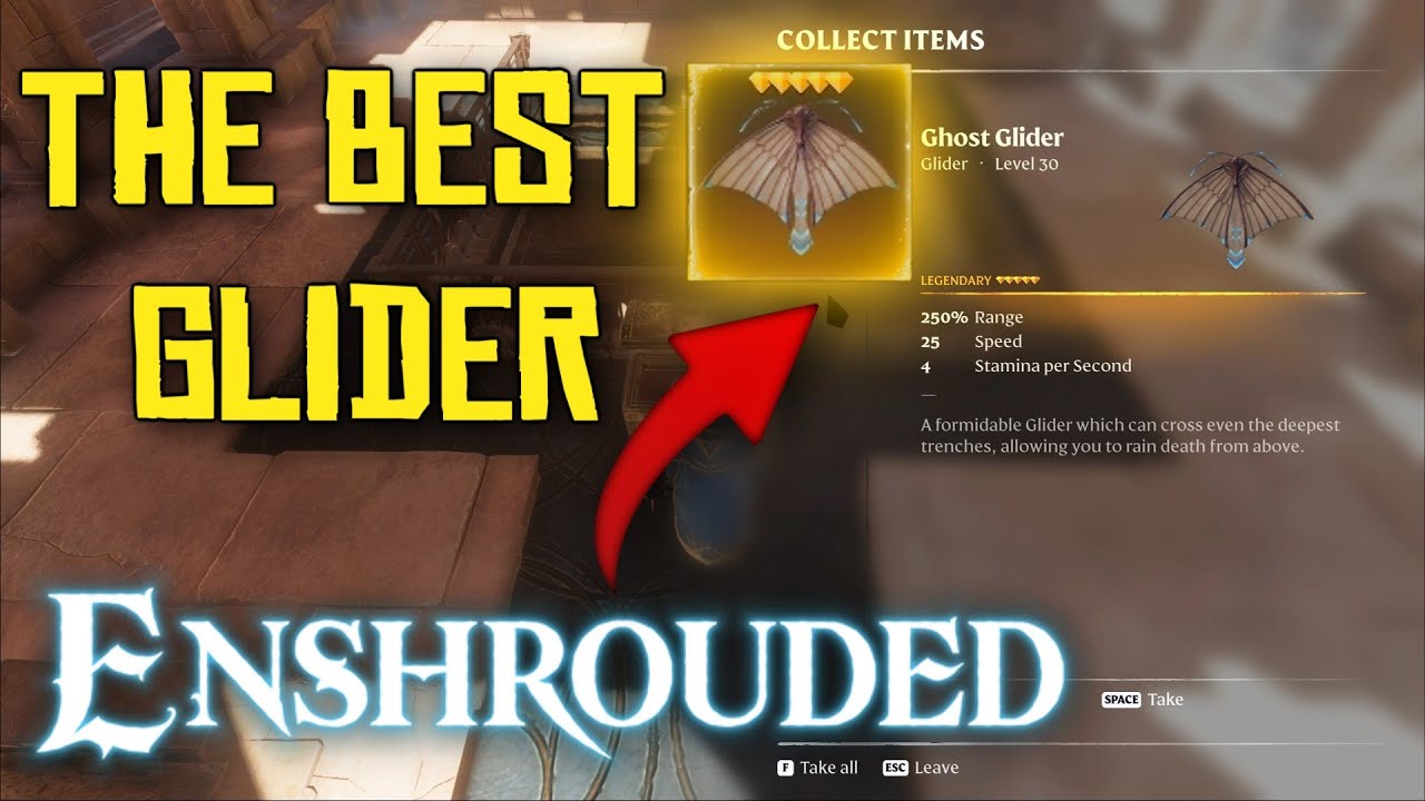 EASIEST Way to get Ghost Glider in Enshrouded *THE BEST GLIDER* | Loot