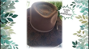 Hat Burning - Transferring my design using Sticky Paper Stabilizer