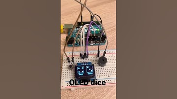 Casino dice with Arduino and OLED display #electronics #engineering #arduino