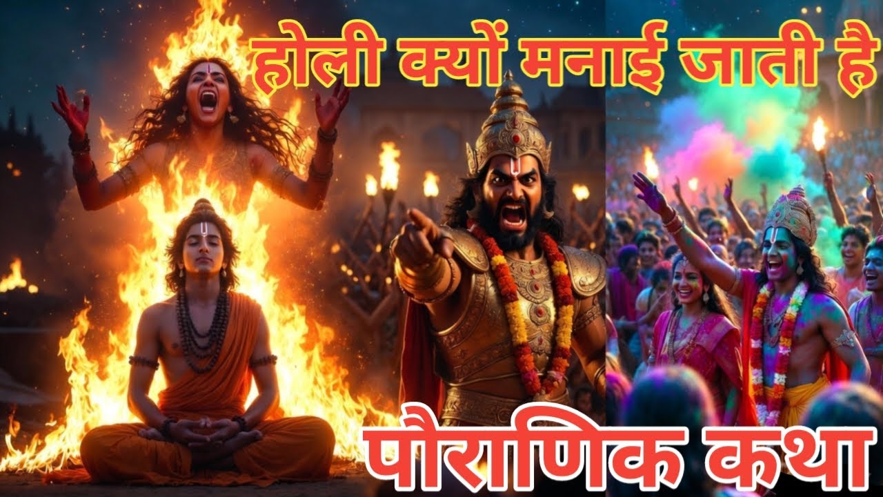 होली क्यों मनाई जाती है पौराणिक कथा। Holi Dahan Katha/Holi Hindu story #HoliHindufestival