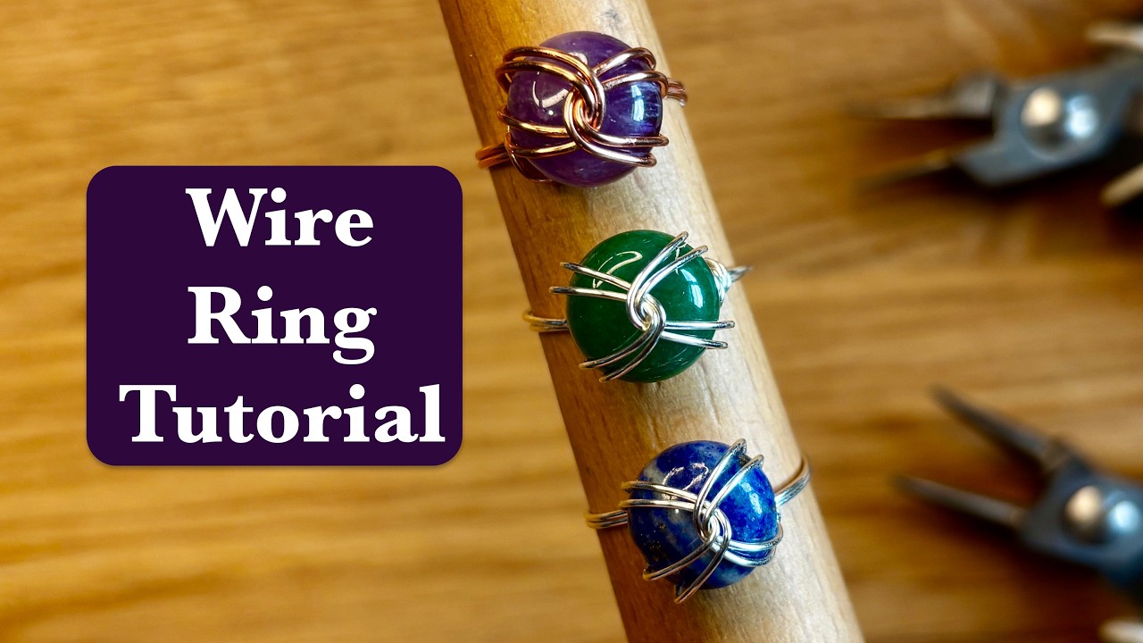 Safety Wiring Tutorial Cabochon Wire Wrapping Ring Tutorial - YouTube