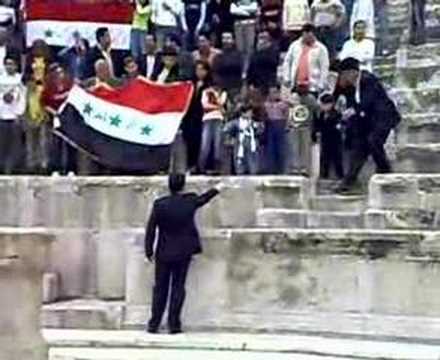 هيثم يوسف اثناء تصوير اغنية اهلي ياعراقيين