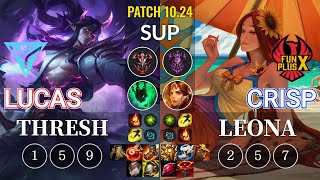 IGY Lucas Thresh vs FPX Crisp Leona Sup - KR Patch 10.24