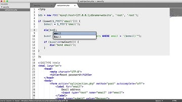 PHP Security: SQL Injection