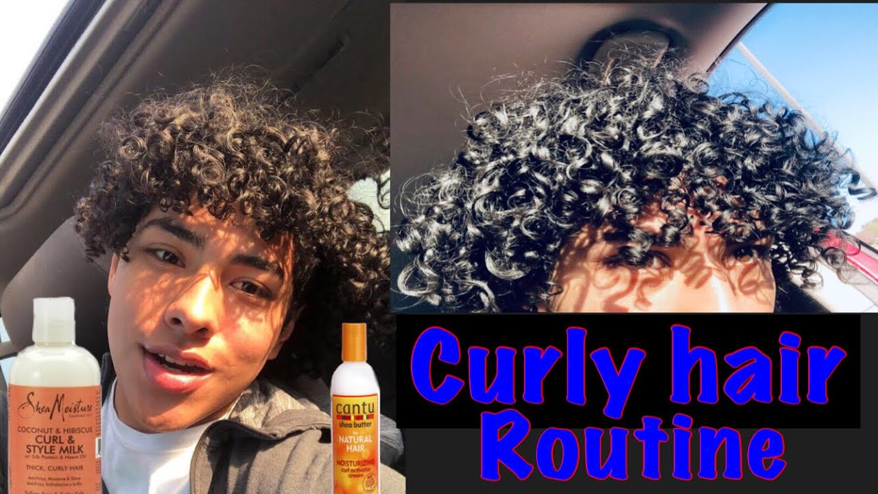 Curly hair routine for men & women defined curls | NANDO - YouTube