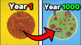 I Left A LAVA Island ALONE For 1000 YEARS In WorldBox!