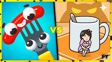 🆚 Fork N Sausage Vs Hide and Seek: Cat Escape | All Level Gameplay | 🎮 FY Games