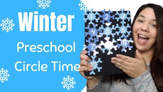 Winter themed preschool circle time- for 2 to 5 year olds- virtual learning