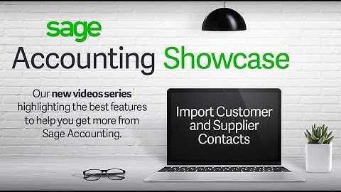 Sage Accounting   Import Customer and Supplier Contacts