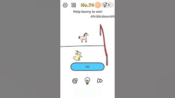 #74 - Brain out level 74 - Help bunny to win!