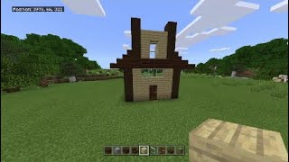 Minecraft Building a Forest House