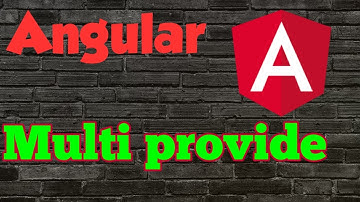 Angular provider: Multi provider