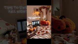 TIPS TO UNWIND THIS FALL NIGHT 🍂🍁🎃 #fallnightroutine #fall #girltherapy #cozy #manukahealth