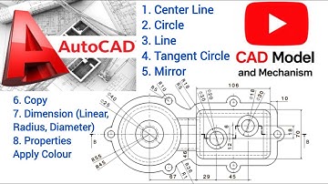 AutoCAD complex tutorial | Mechanical 2d drawing in AutoCAD | #autocad #solidworks #mechanical #2d