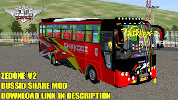 Bussid _ New Zedone v2 bus mod for bus simulator Indonesia _bussid bus mod