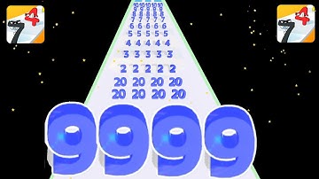 Number Master: Run and merge vs sticky numbers / number stack 2048 Gameplay New update level #3