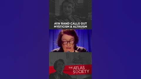 Ayn Rand calls out mysticism and mystics! Watch this! #AynRand