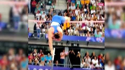 French pole vaulter Anthony Ammirati is disqualified for knocking down the bar with his penis. #fail