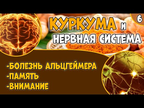 КУРКУМА (видео 6): болезни нервной системы 🧠 Память. Внимание. Болезнь Альцгеймера.