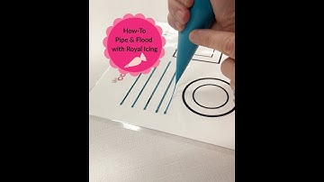 How to pipe and flood with royal icing