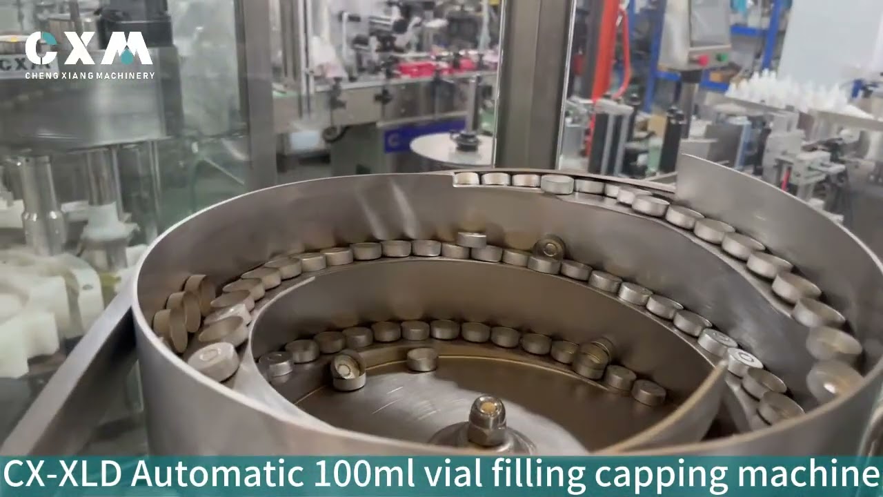 CX-XLD Automatic glass vial filling stoppering capping machine 