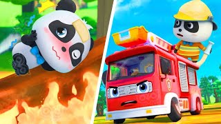 Super Firefighter Rescue Team | Little Panda Rescue Team | Nursery rhymes |Kids Cartoon