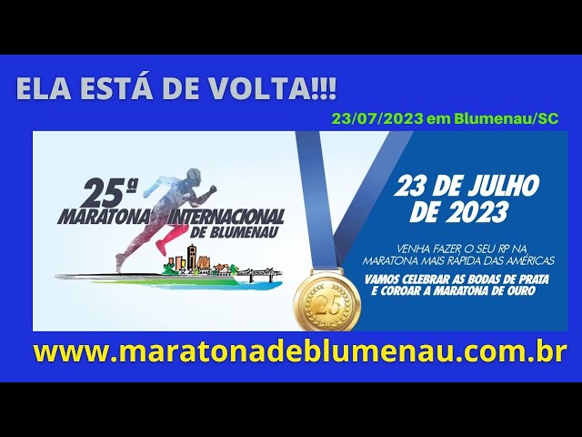 Maratona de Blumenau anuncia retorno após 11 anos e quer largada