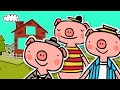 THE THREE LITTLE PIGS & The Big Bad Wolf | Fairy tale for kids | 3 Little Pigs Story