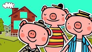 THE THREE LITTLE PIGS & The Big Bad Wolf | Fairy tale for kids | 3 Little Pigs Story Resimi