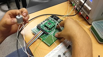 Motor DC controlado con dsPIC desde Matlab Simulink, explorer 16 development board