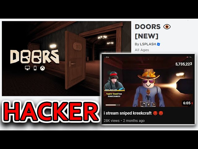 A-60 from roblox rooms was spotted as a secret character in kreeks doors  stream where he gets trolled by doors devs : r/RobloxDoors