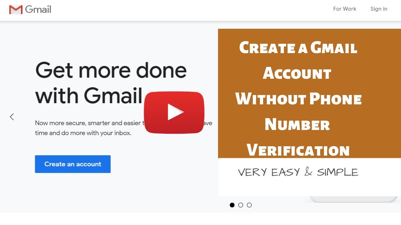 how to make gmail account without phone number