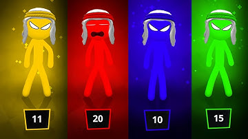 Stickman Party - Tournament Mode 123 4 Player Random - MiniGames Gameplay Part 248