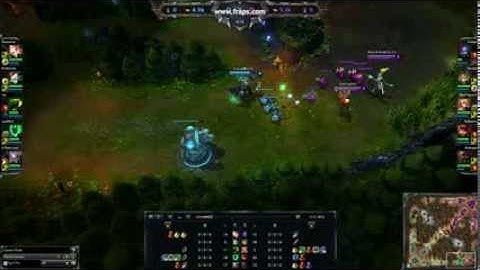 Thresh 1v2 first blood.