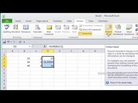 Video: Cara Menyembunyikan Formula Di Excel